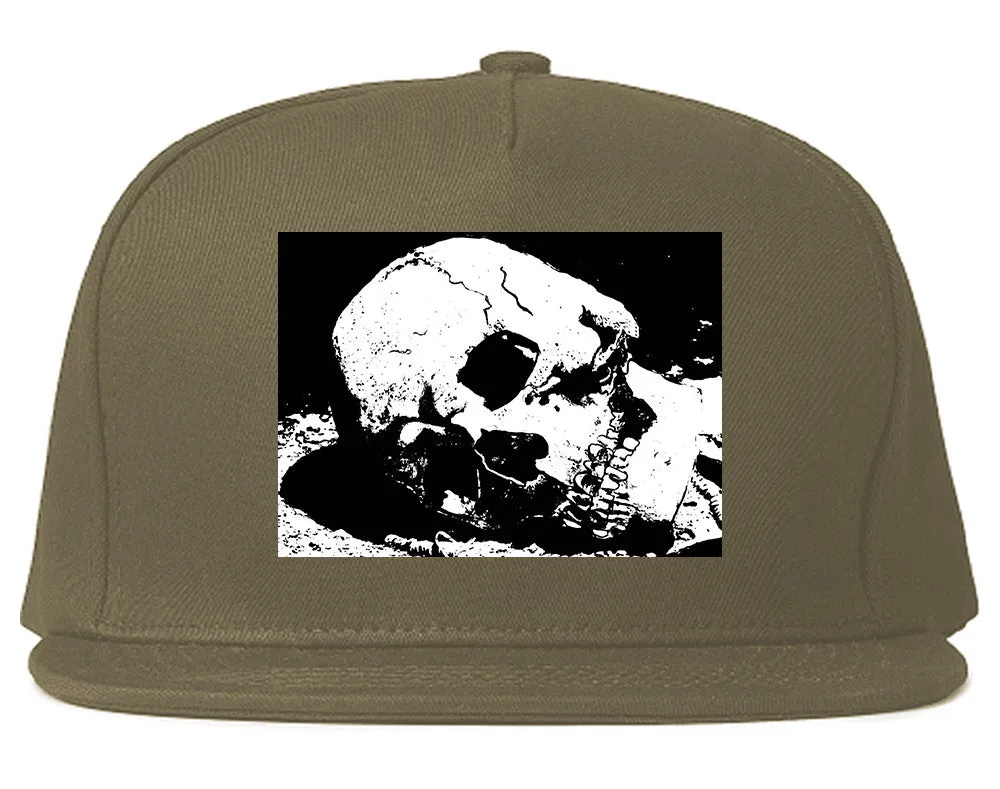Skull Decay Goth Snapback Hat