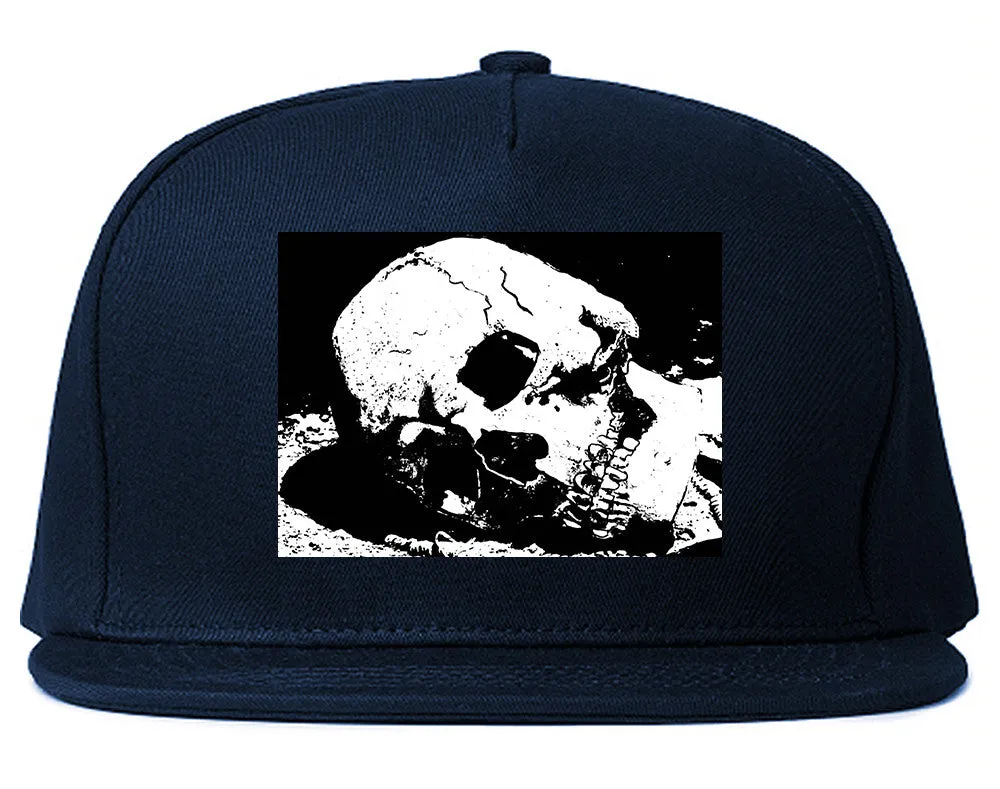 Skull Decay Goth Snapback Hat