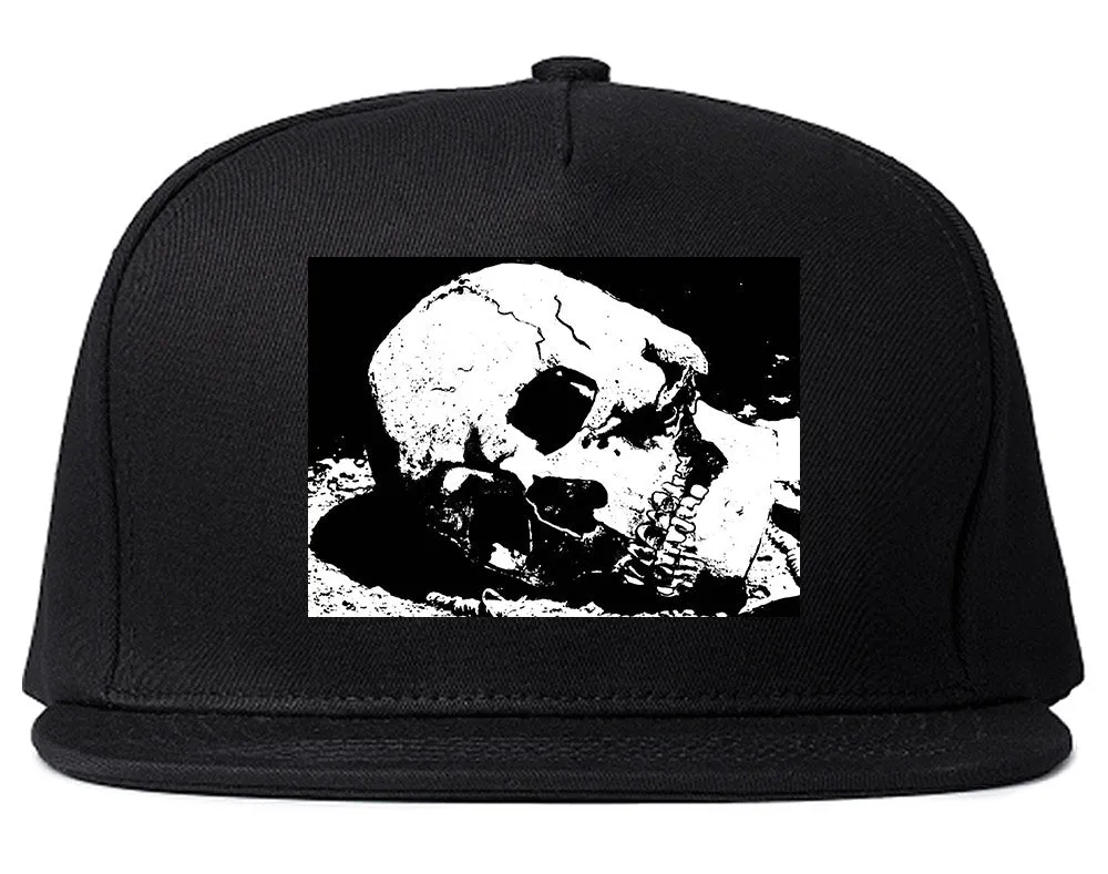 Skull Decay Goth Snapback Hat