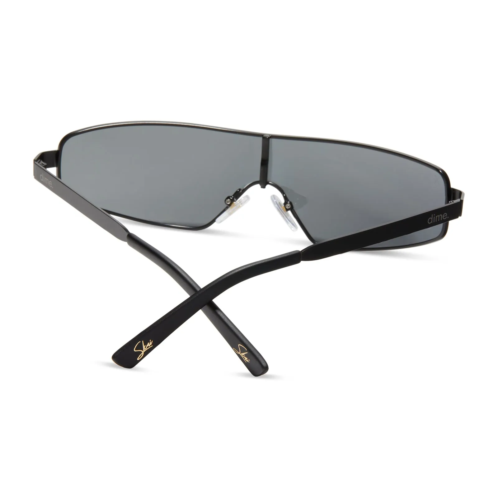 skyami - matte black   grey with silver flash polarized sunglasses