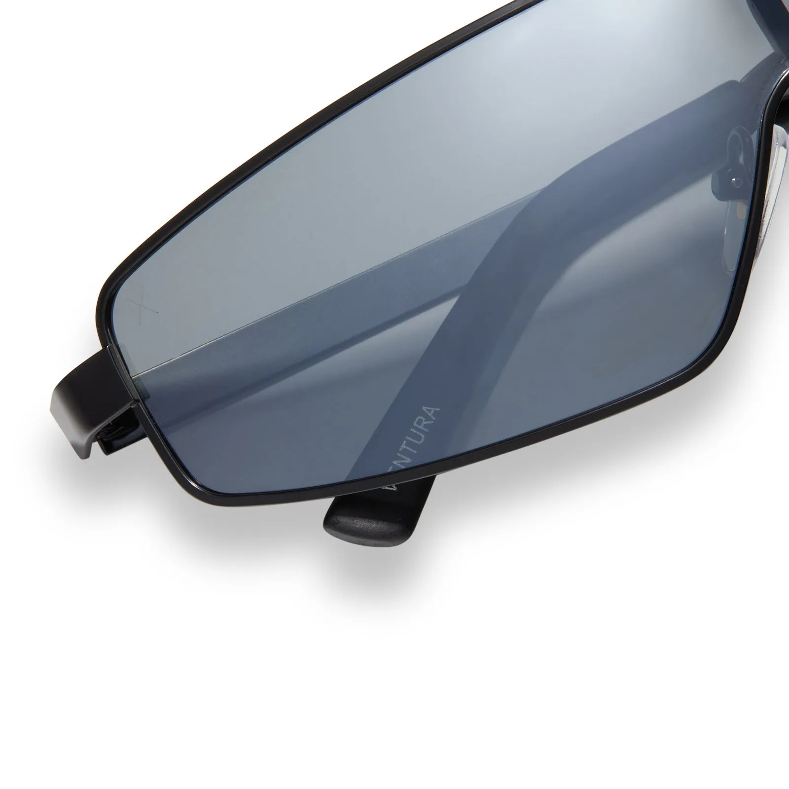 skyami - matte black   grey with silver flash polarized sunglasses
