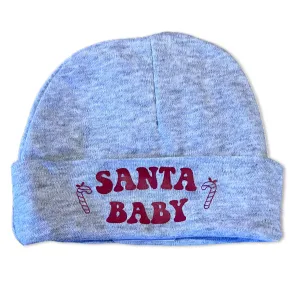 Sol Baby Santa Baby Grey Heather Infant 0-6 Month Beanie