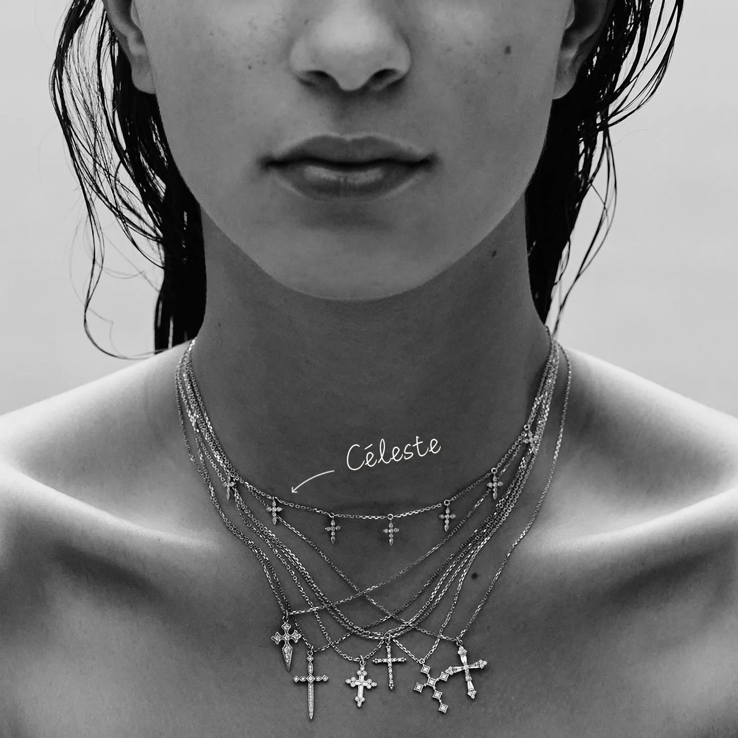 Stone Céleste necklace