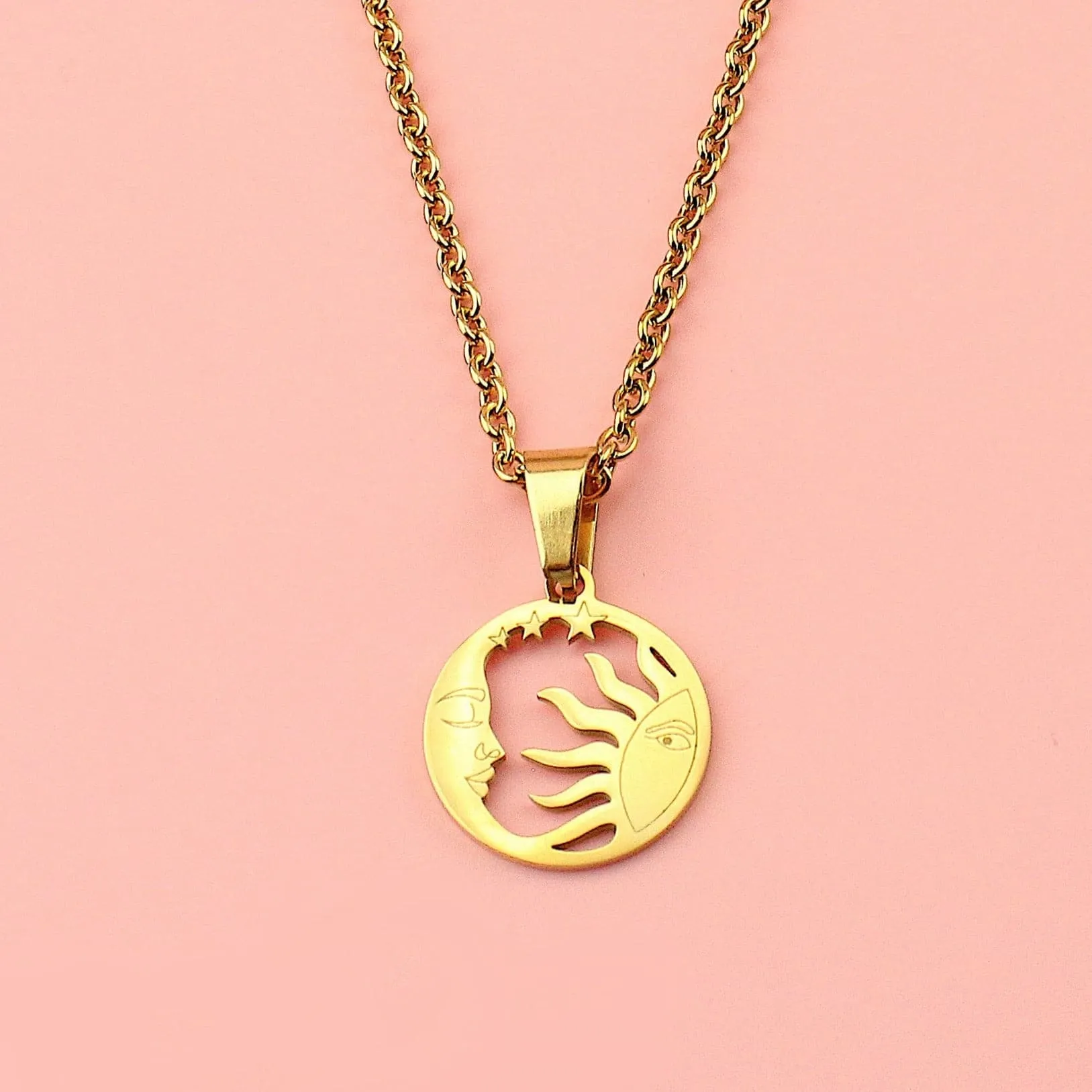 Sunset Pendant Necklace (Gold Plated)