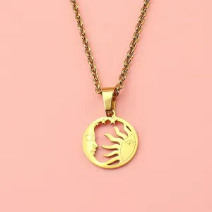 Sunset Pendant Necklace (Gold Plated)