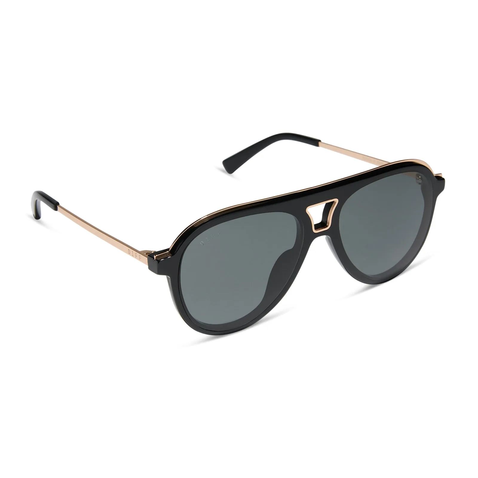 TOSCA III - BLACK   GREY   POLARIZED SUNGLASSES