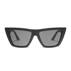 WINONA - MATTE BLACK   GREY SUNGLASSES