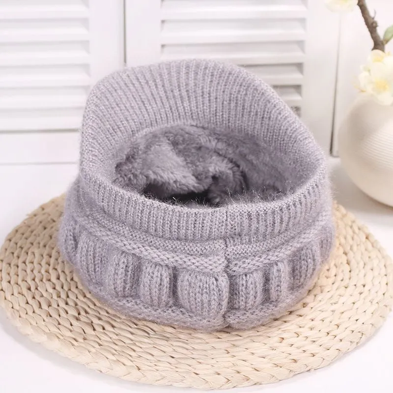 Wool Women's Fashion Hat Plush Knitted Wind Shield Ear Guard