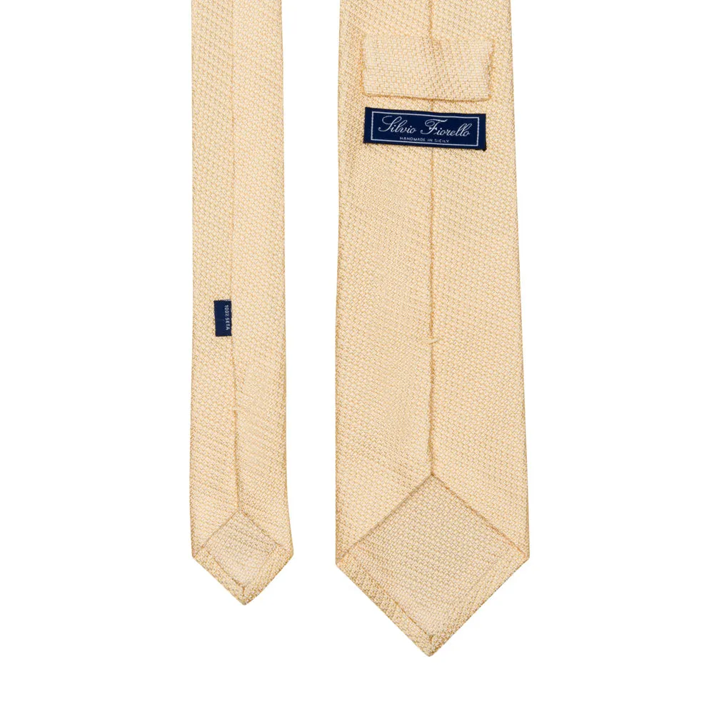 Yellow Grenadine Silk Tie