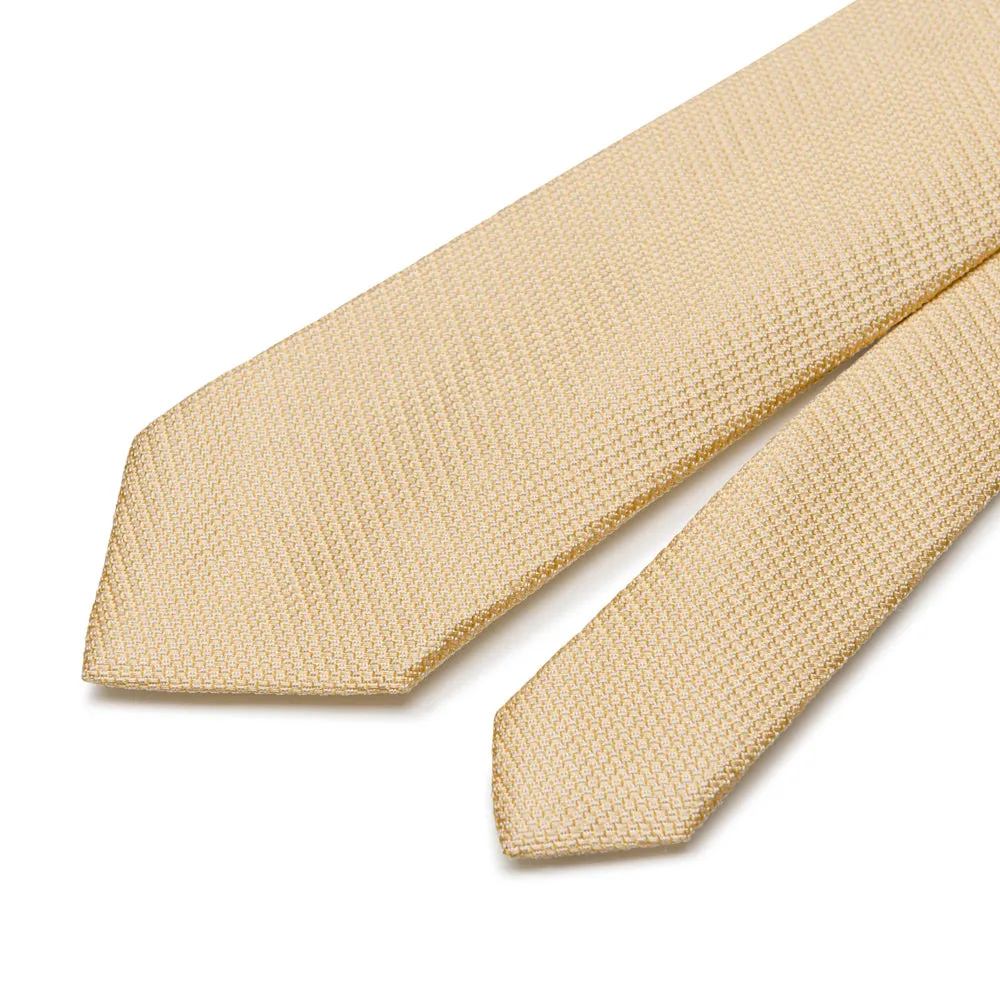 Yellow Grenadine Silk Tie