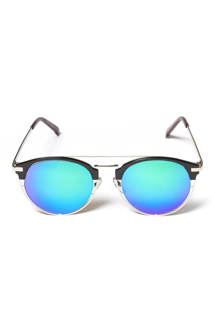 Yhf Los Angeles Day Fall Revo Sunglasses Black/Green
