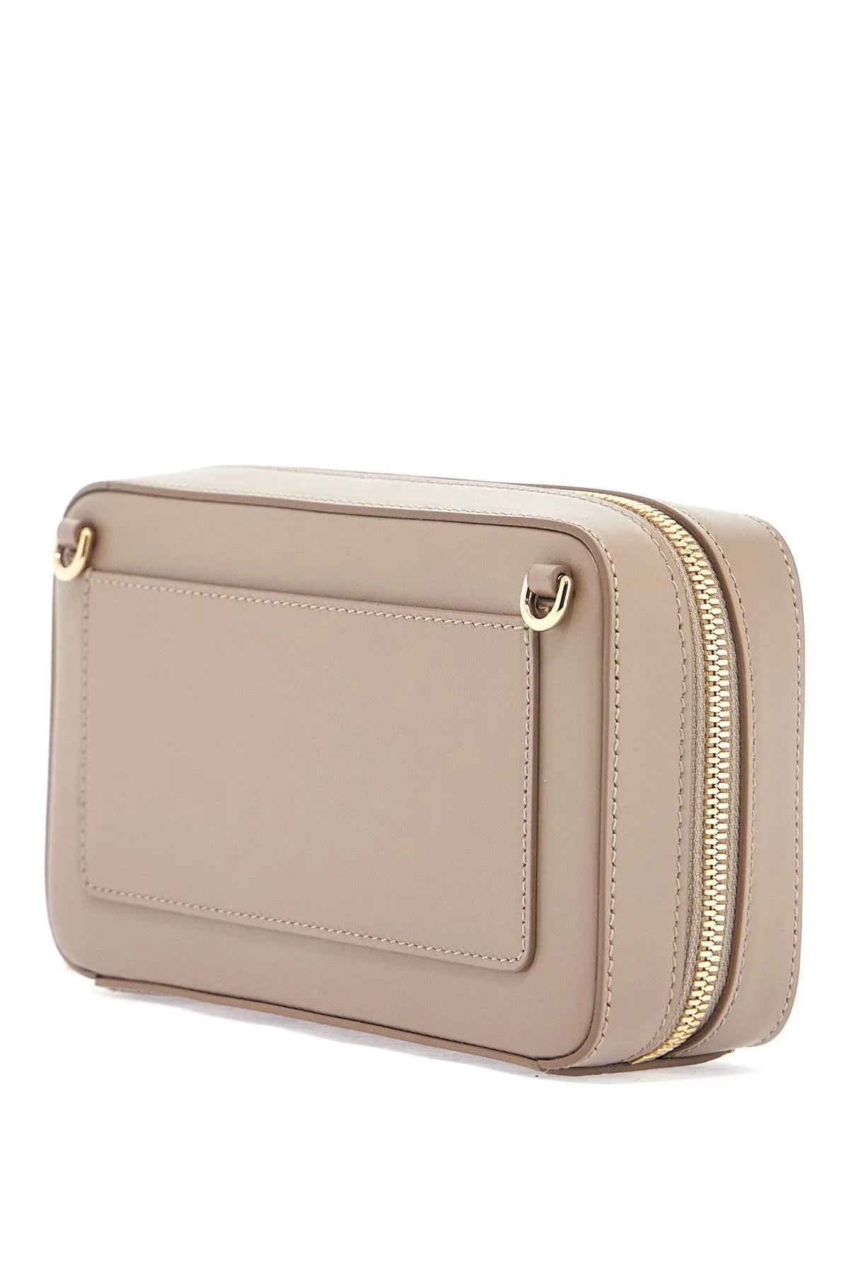 Zip-Top Leather Shoulder Bag